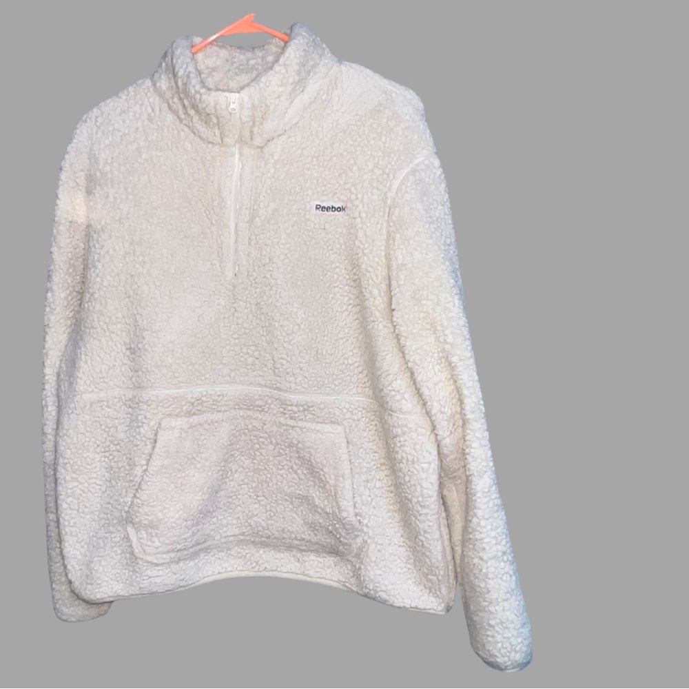 Reebok Women's Size XL 1 / 4-Zip Mock Neck Sherpa Fleece Pullover [D-8]